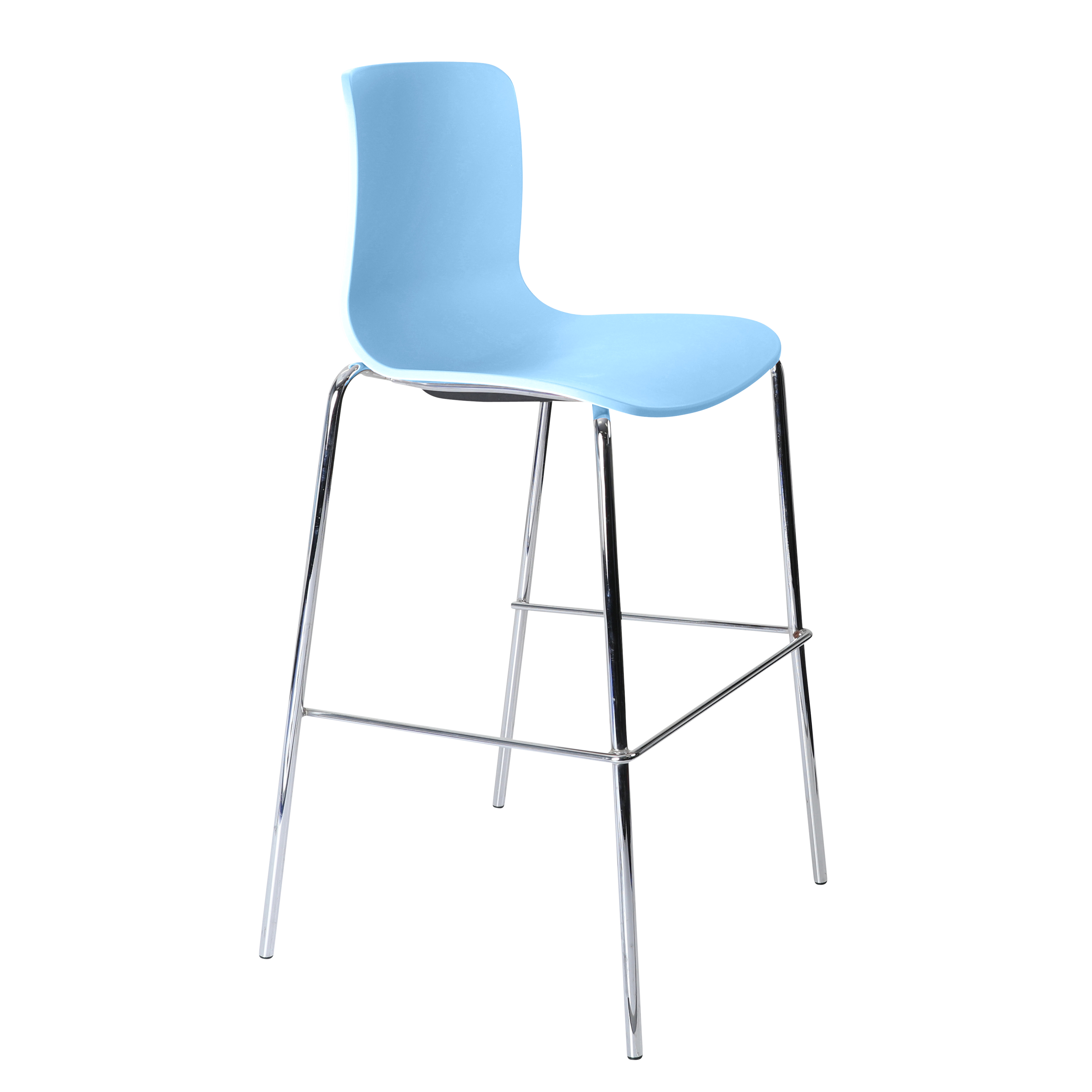 Acti Stool (Pale Blue / 4-leg High Barstool)